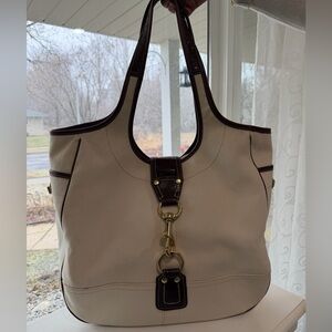 Coach Legacy Limited Edition Eva Ergo XL Tote Faux Snake Y2K Brown